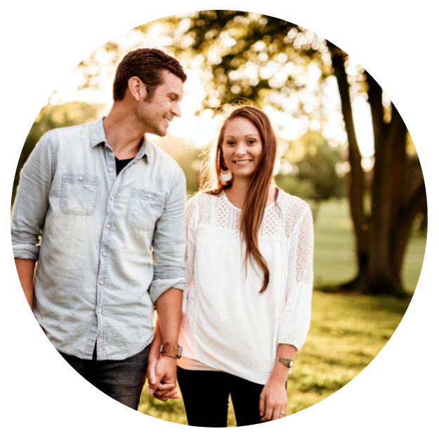 Couple In Park Circle - Meet More Women In-Person