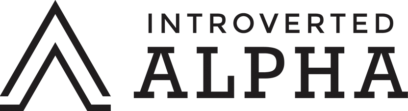 Introverted Alpha Logo Wide